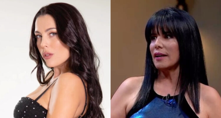 Anita Alvarado hablando en un video. AA su lado, Daniela Aránguiz posa para la cámara.