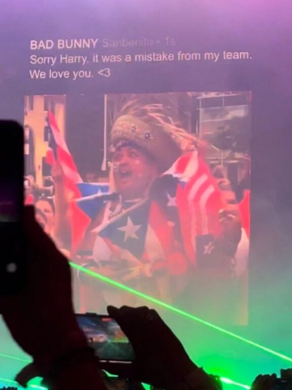 Bad Bunny se disculpa en público con Harry Styles tras dura indirecta en Coachella: "Te amamos"