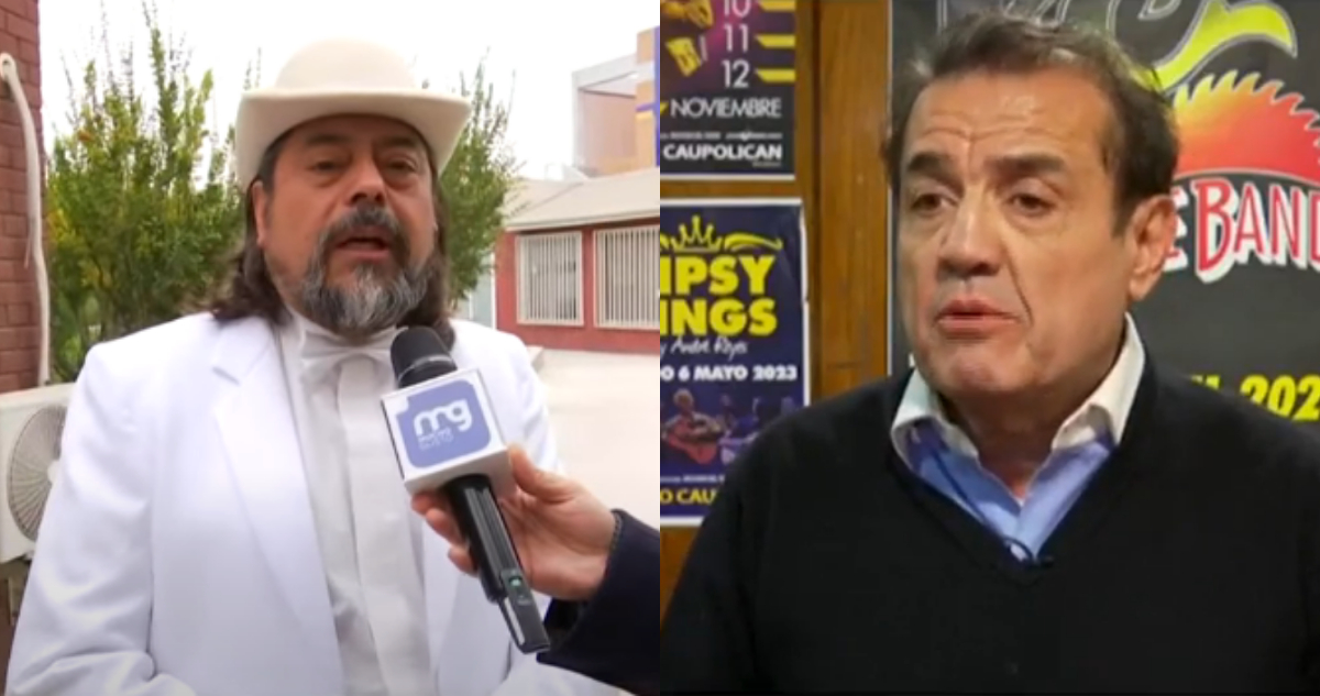 Bombo Fica y José Antonio Aravena, dueño del Teatro Caupolicán, dan sus versiones a la acusacion de estafa.