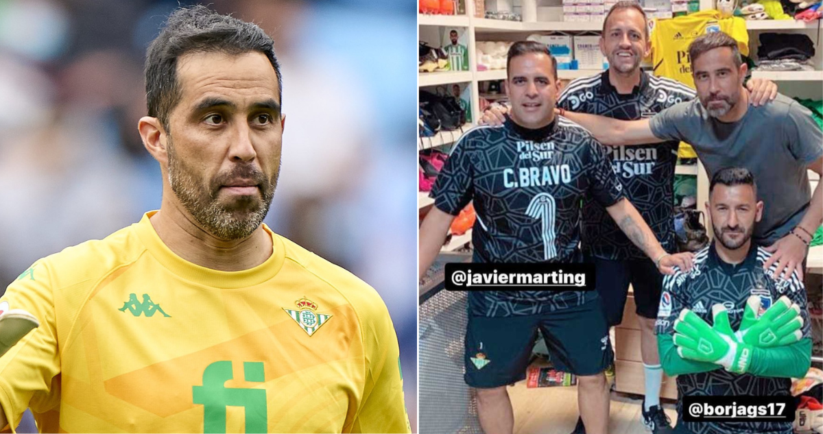 Claudio Bravo realiza gran gesto con trabajadores del Betis.