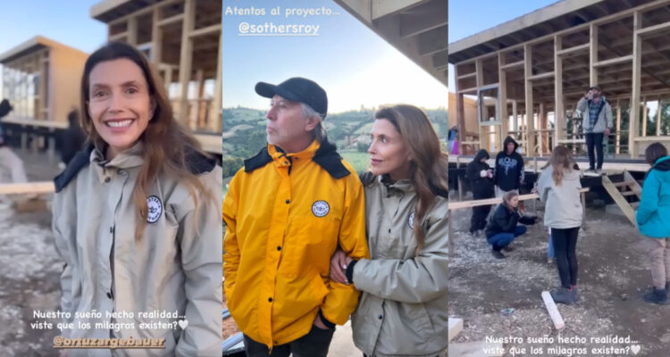 Carolina Arregui muestra los avances de su nueva casa en Chiloé