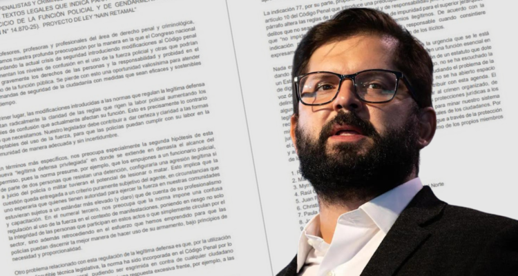 La “carta urgente” que Boric invitó a leer previo a votación de Ley Naín-Retamal en el Senado.