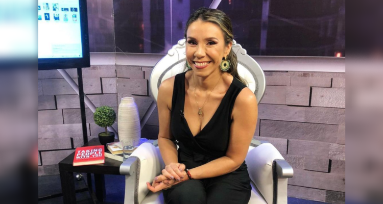 Cecilia Gutiérrez en el programa “Junto a ti”