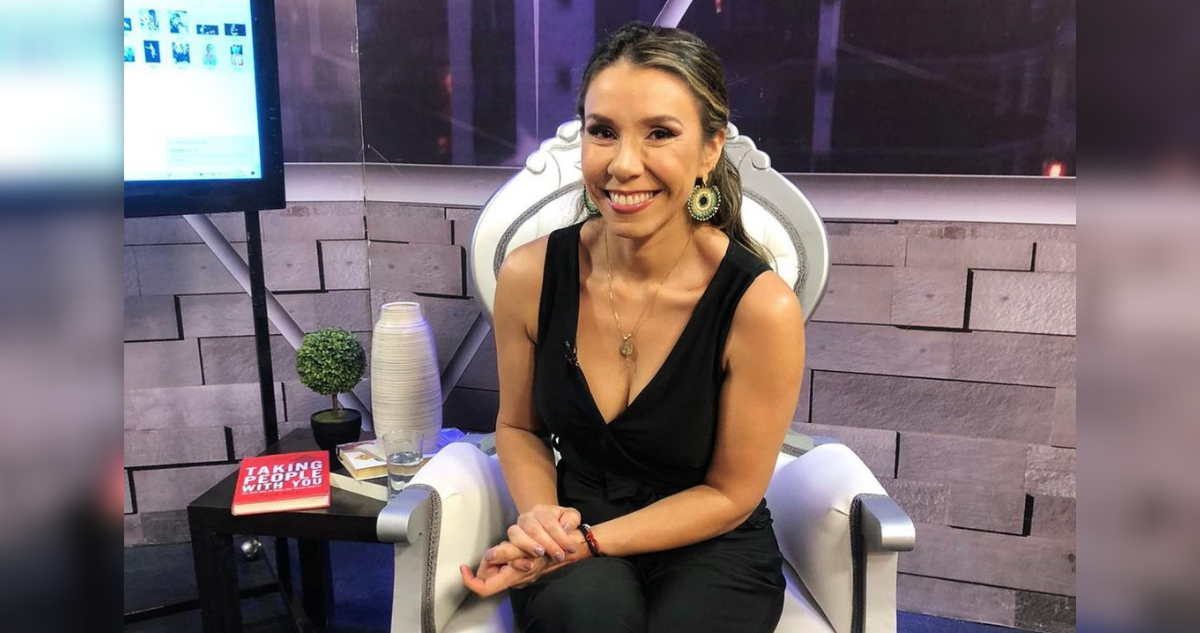 Cecilia Gutiérrez en el programa “Junto a ti”