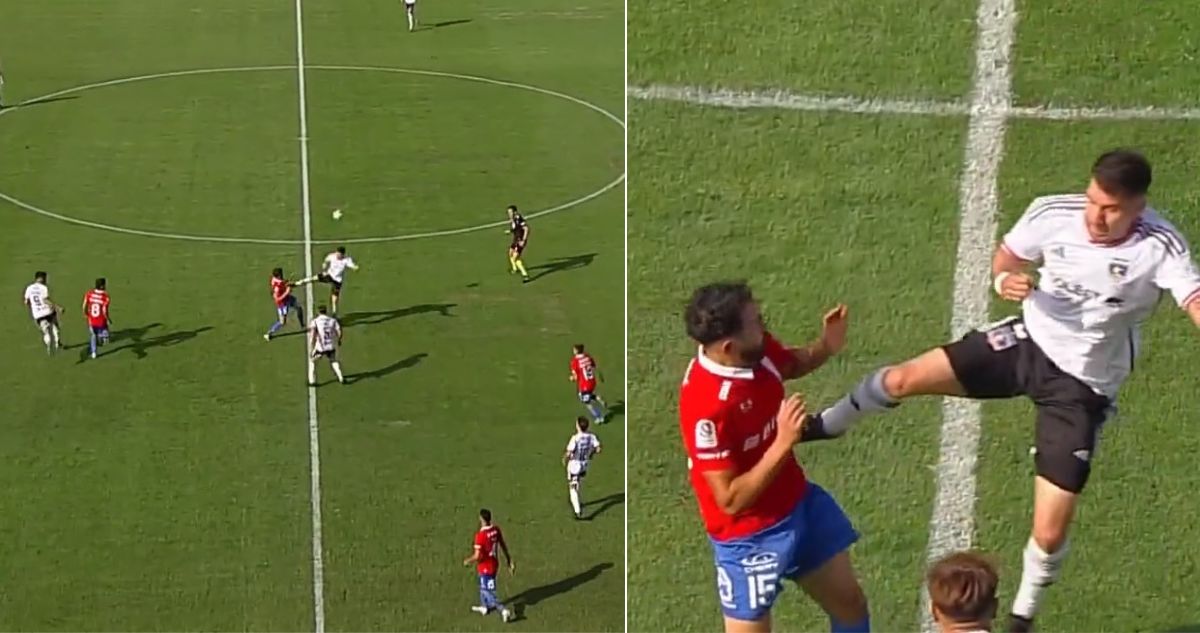 César Fuentes y su dura acción que casi fue roja en clásico Católica-Colo Colo