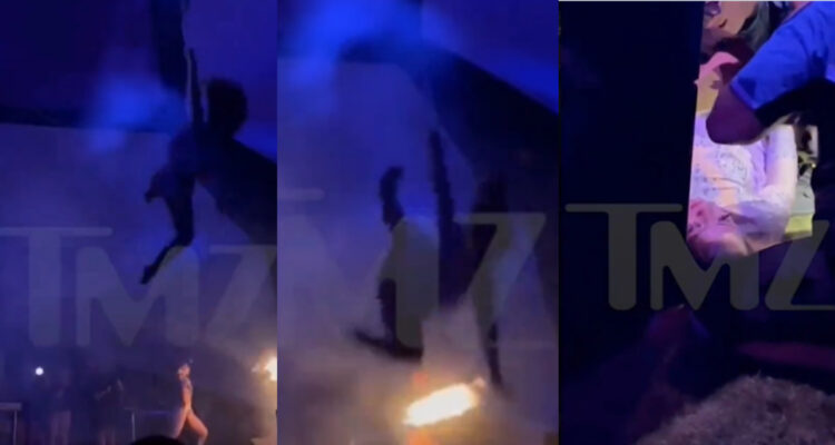 Registran accidente de acróbata en Coachella