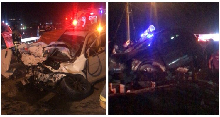 Fotografías de los vehículos que colisionaron frontalmente en Copiapó.