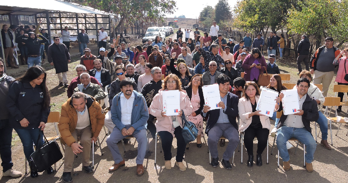 Conadi restituye más de mil hectáreas de tierras a comunidad mapuche de Galvarino