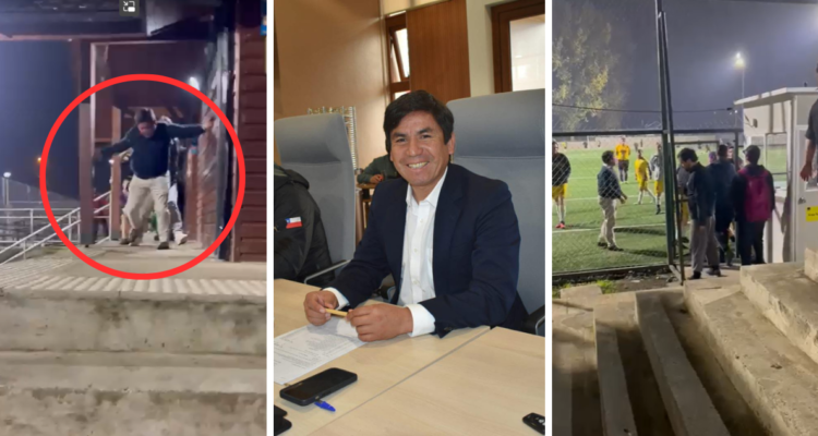 A patadas y gritos joven increpa a core de Osorno durante partido de fútbol