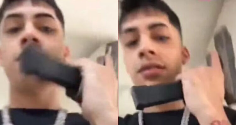 Cris Mj habría usado un arma de airsoft