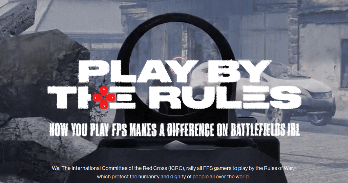 Promoción del desafío “juega siguiendo las reglas”, de la Cruz Roja a los gamers.