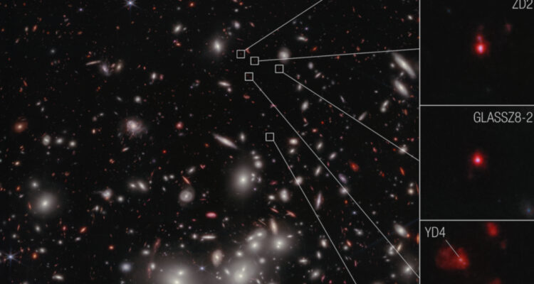 James Webb capta un cúmulo de galaxias que podría ser el más denso jamás visto