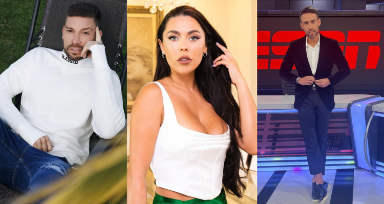 Luis Mateucci (izquierda), Daniela Aránguiz (centro) y Jorge Valdivia (derecha)