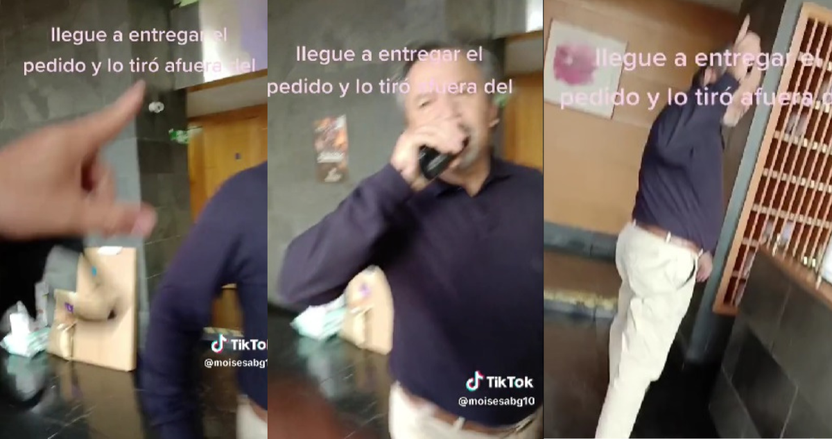 Delivery y discusión con conserje