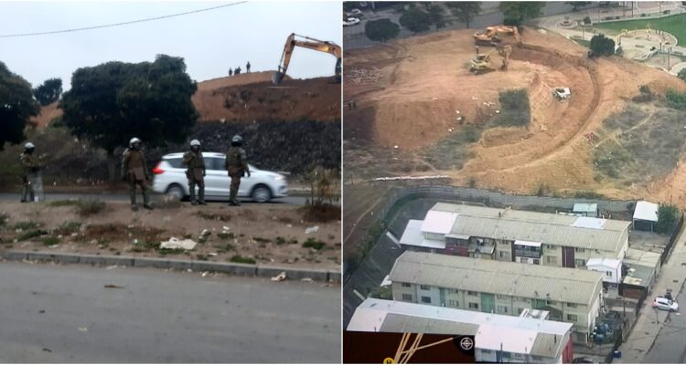 Desalojan toma en terreno del serviu