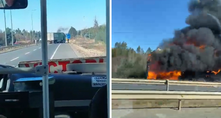Ataque incendiario en Pidima, región de La Araucanía.