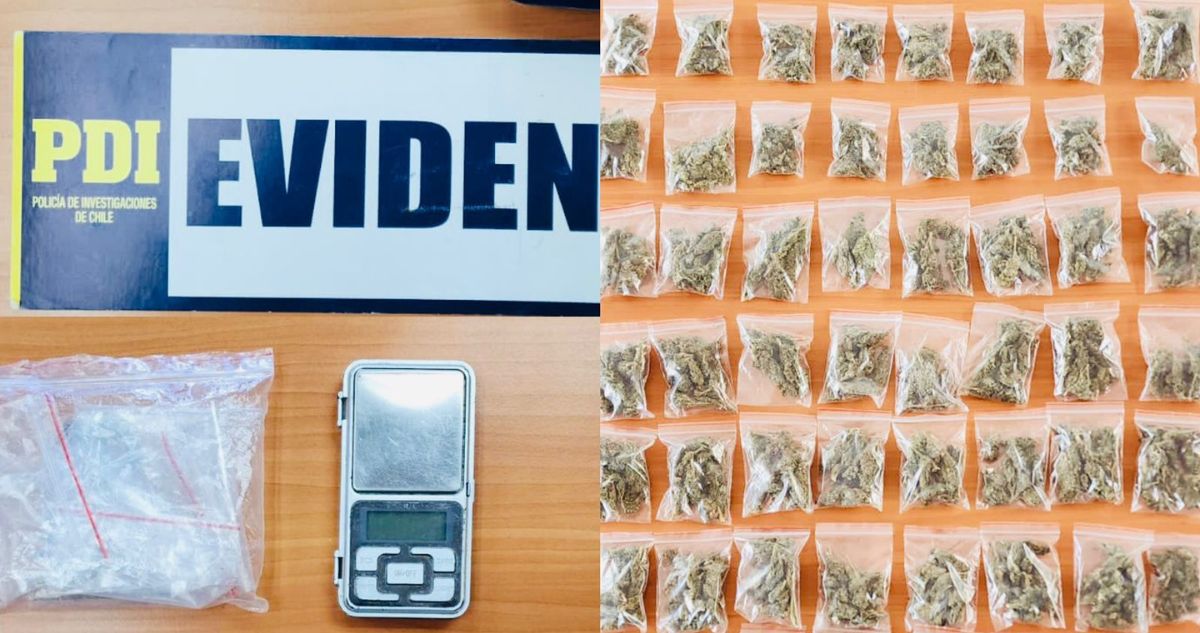 PDI de Arica detuvo a cuatro chilenos por tráfico de drogas avaluada en más de $3,5 millones