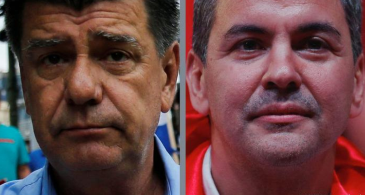 Efraín Alegre y Santiago Peña, los dos principales candidatos presidenciales de Paraguay