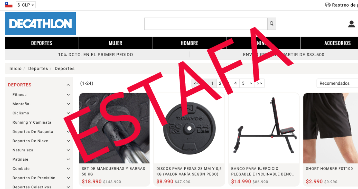 Sernac reporta que hay clientes estafados por un sitio web que simula ser de conocida tienda de retail