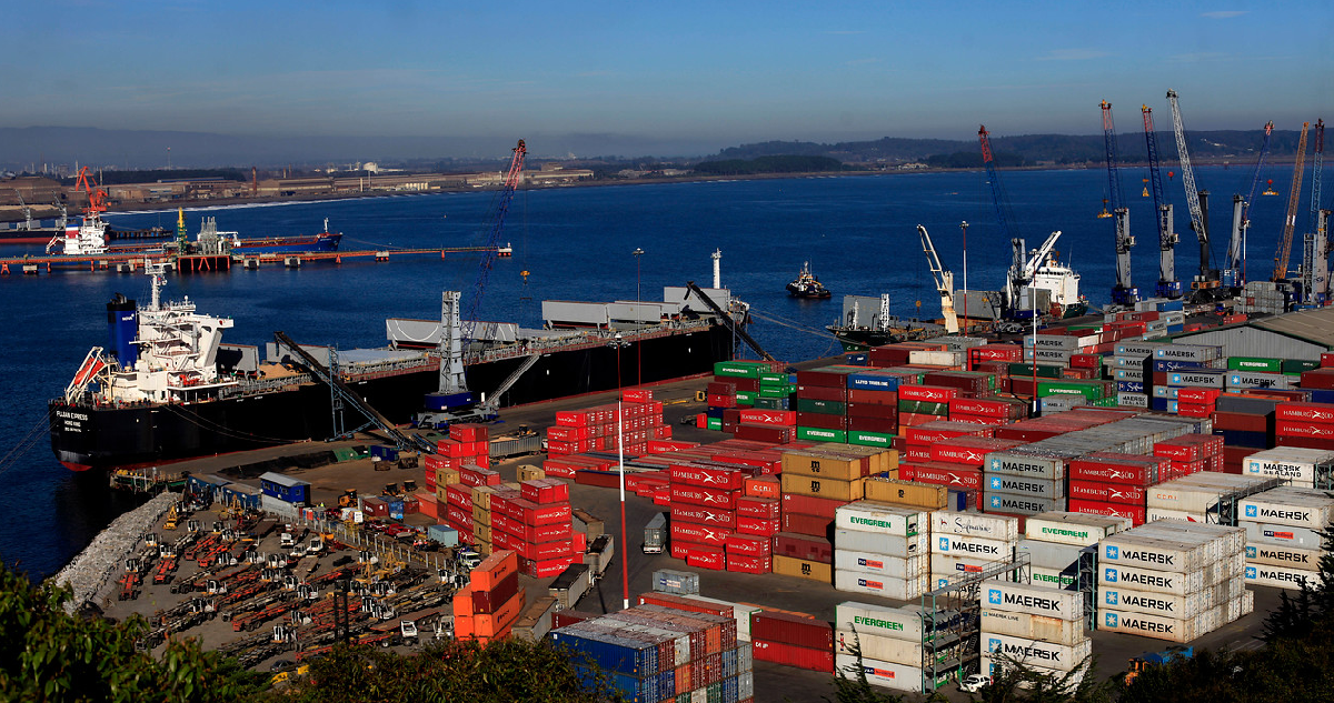 Vista al Terminal Internacional de San Vicente
