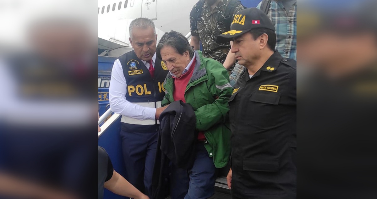 El expresidente Alejandro Toledo llegó a Perú extraditado por Estados Unidos