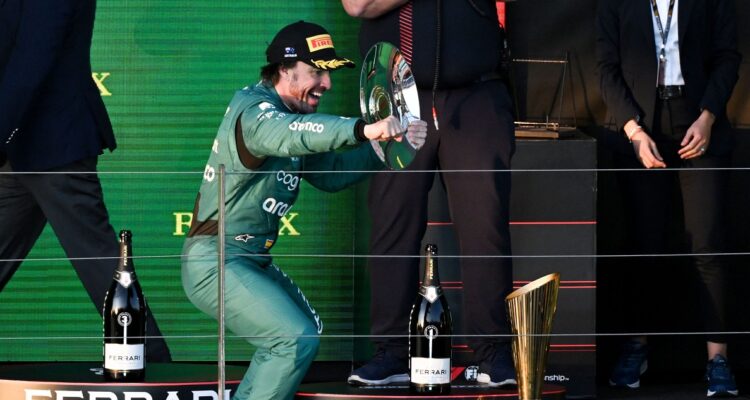 Fernando Alonso festejó otro podio en la F1