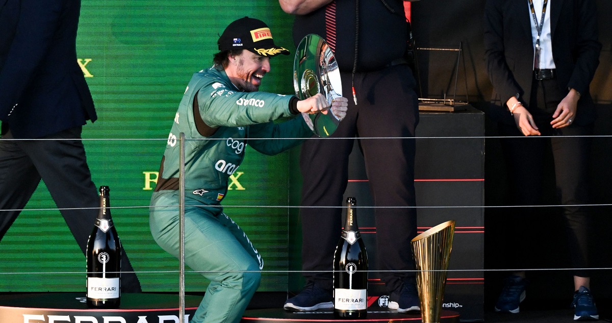 Fernando Alonso festejó otro podio en la F1