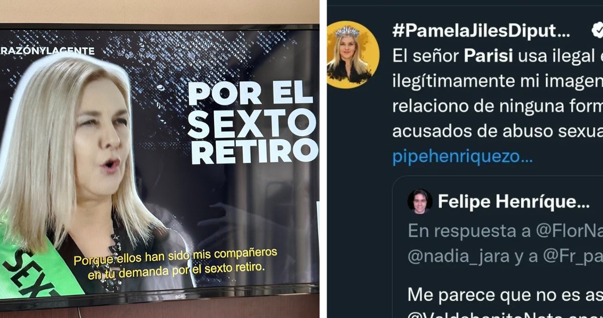 Sorpresa causó en Internet la presencia de la diputada Pamela Jiles en la franja del PDG y Franco Parisi para las elecciones de los consejeros constitucionales en el nuevo proceso constituyente