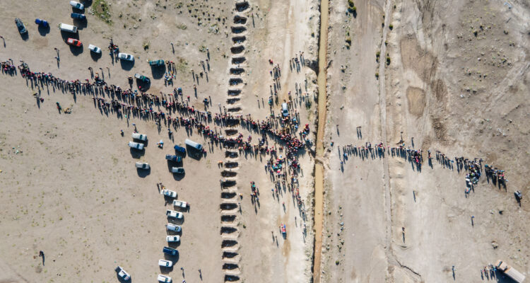 Frontera en el norte chileno