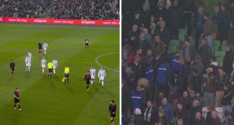 El duelo entre Groningen y NEC fue suspendido en la Eredivisie.