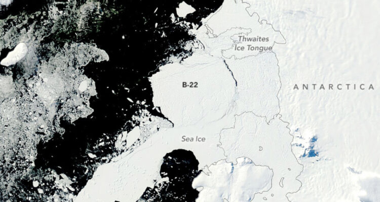 Iceberg gigante que se desprendió hace 2 décadas recién comenzó a moverse