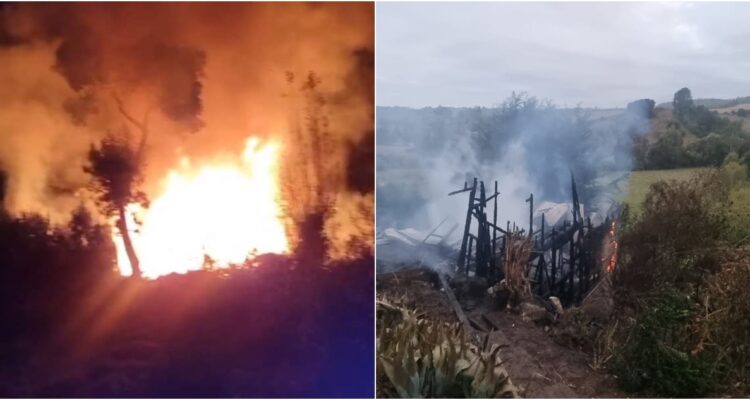 Incendio en casa en Carahue