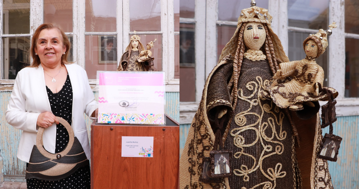 Cestera de paja de Santa Cruz gana Premio Maestra Artesana Tradicional del Ministerio de las Culturas
