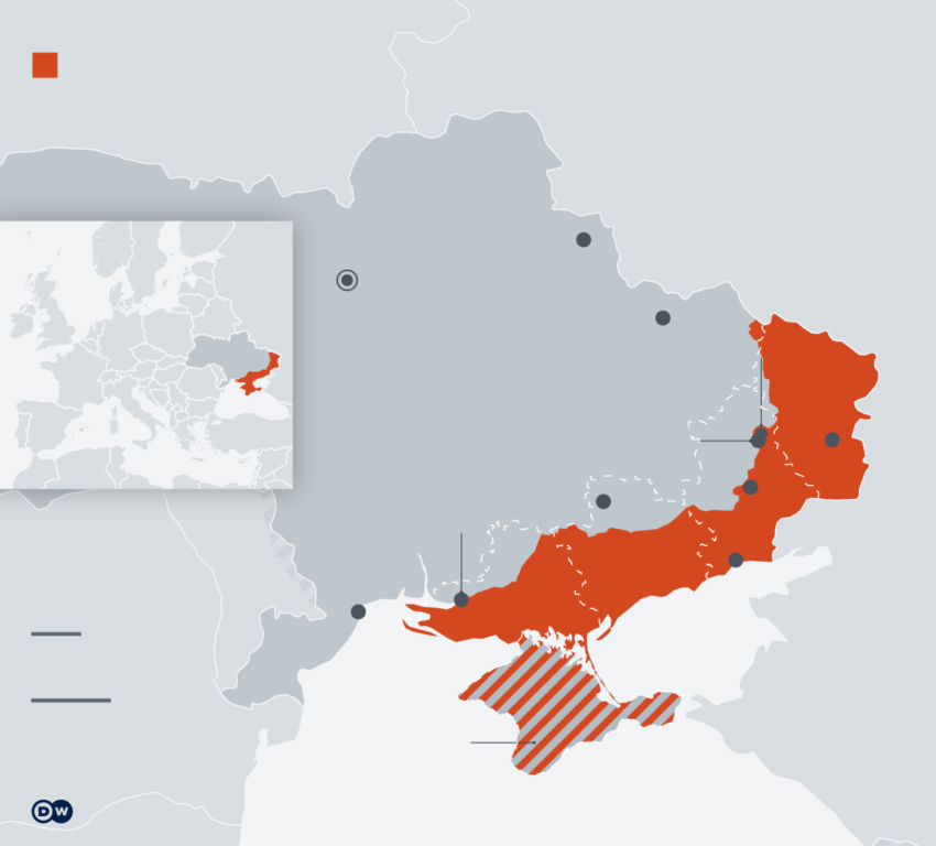 mapa de Ucrania