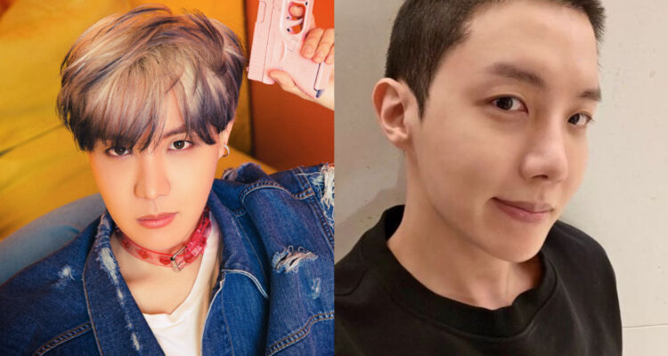 El cantanre J-Hope de BTS antes y después de confirmas su ingreso al servicio militar.