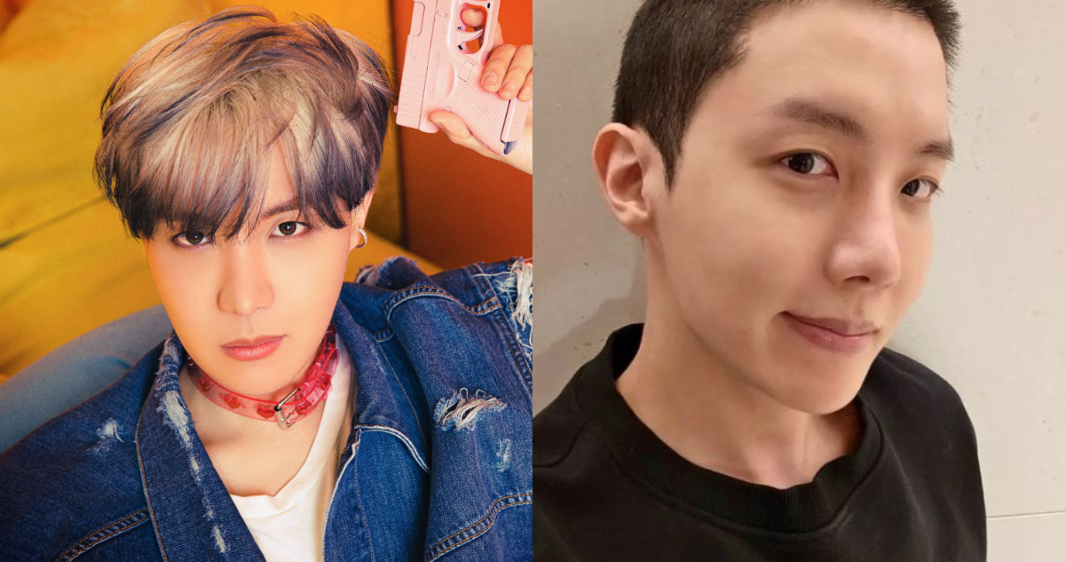 El cantanre J-Hope de BTS antes y después de confirmas su ingreso al servicio militar.