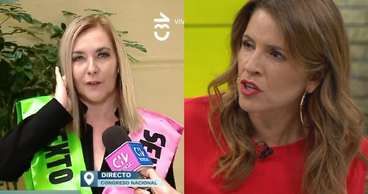 Monserrat Álvarez y Pamela Jiles