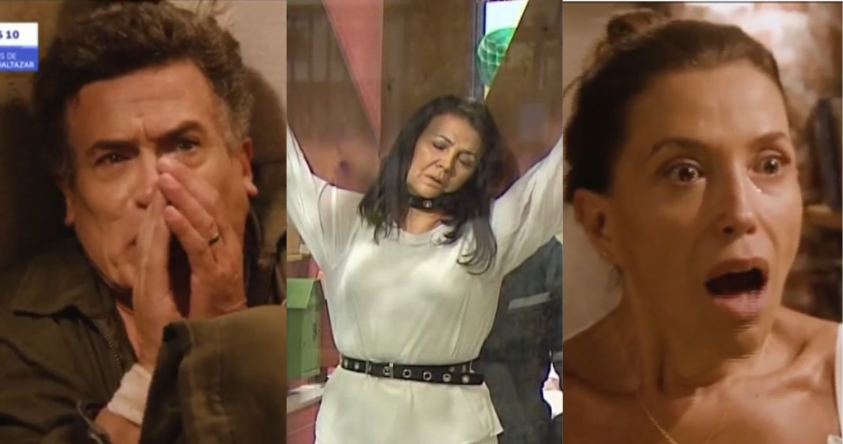 Capturas de la teleserie Juego de Ilusiones (derecha e izquierda) y de la teleserie Verdades Ocultas (centro)