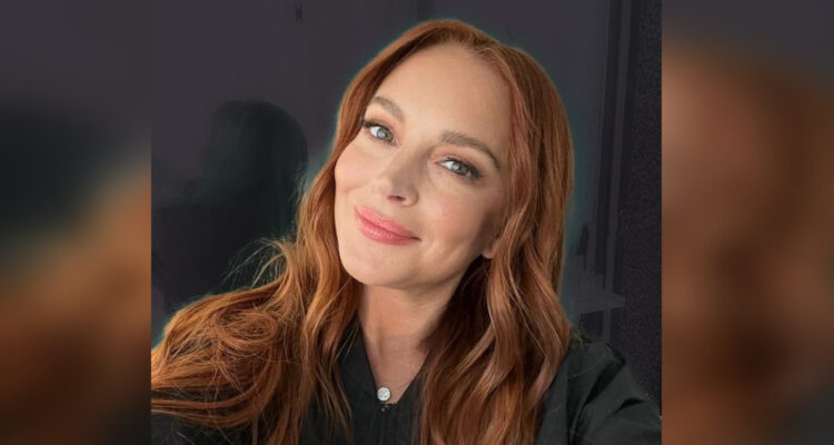 Lindsay Lohan comparte la primera fotografía luciendo su avanzado embarazo