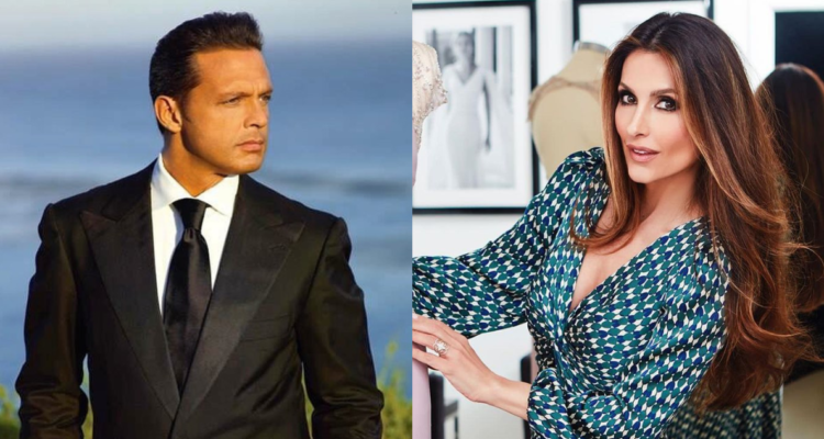 Luis Miguel (izquierda) y la diseñadora española Paloma Cuevas (derecha)