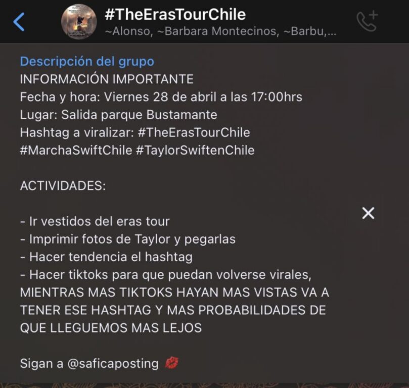 Convocan a marcha en Santiago para que Taylor Swift llegue a Chile: fan club niega participación