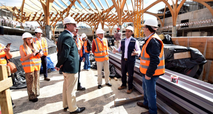 Mercado de Temuco reconstrucción registra un 57% de avances a 7 años de incendio que lo destruyó