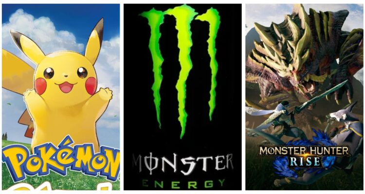 Imágenes de Pokémon, Monster Energy y Monster Hunter.