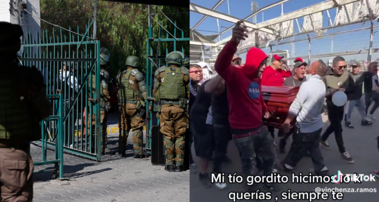 Con disparos y fuegos artificiales: COP intervino en narco-funeral con 200 asistentes en La Pintana