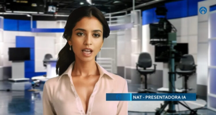 Usan a presentadora de noticias creada con inteligencia artificial en México