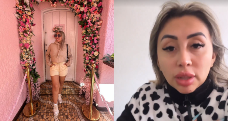 Influencer Naya Fácil hablando sobre la cantidad de impuestos que debe pagar
