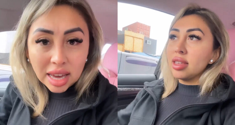 La influencer Naya Fácil hablando en sus historias de Instagram.