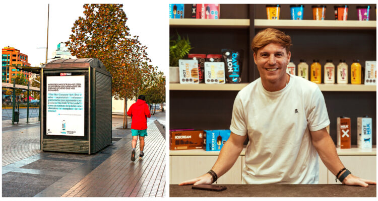 “Héroe de alimentación”: La irónica intervención urbana de NotCo ante pugna con lecheros por NotMilk