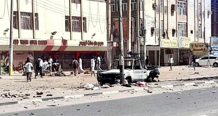 Imagen de contexto de una calle en Jartum, Sudán