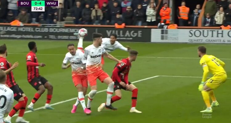 Pablo Fornals marcó un golazo de “escorpión” en Premier League.